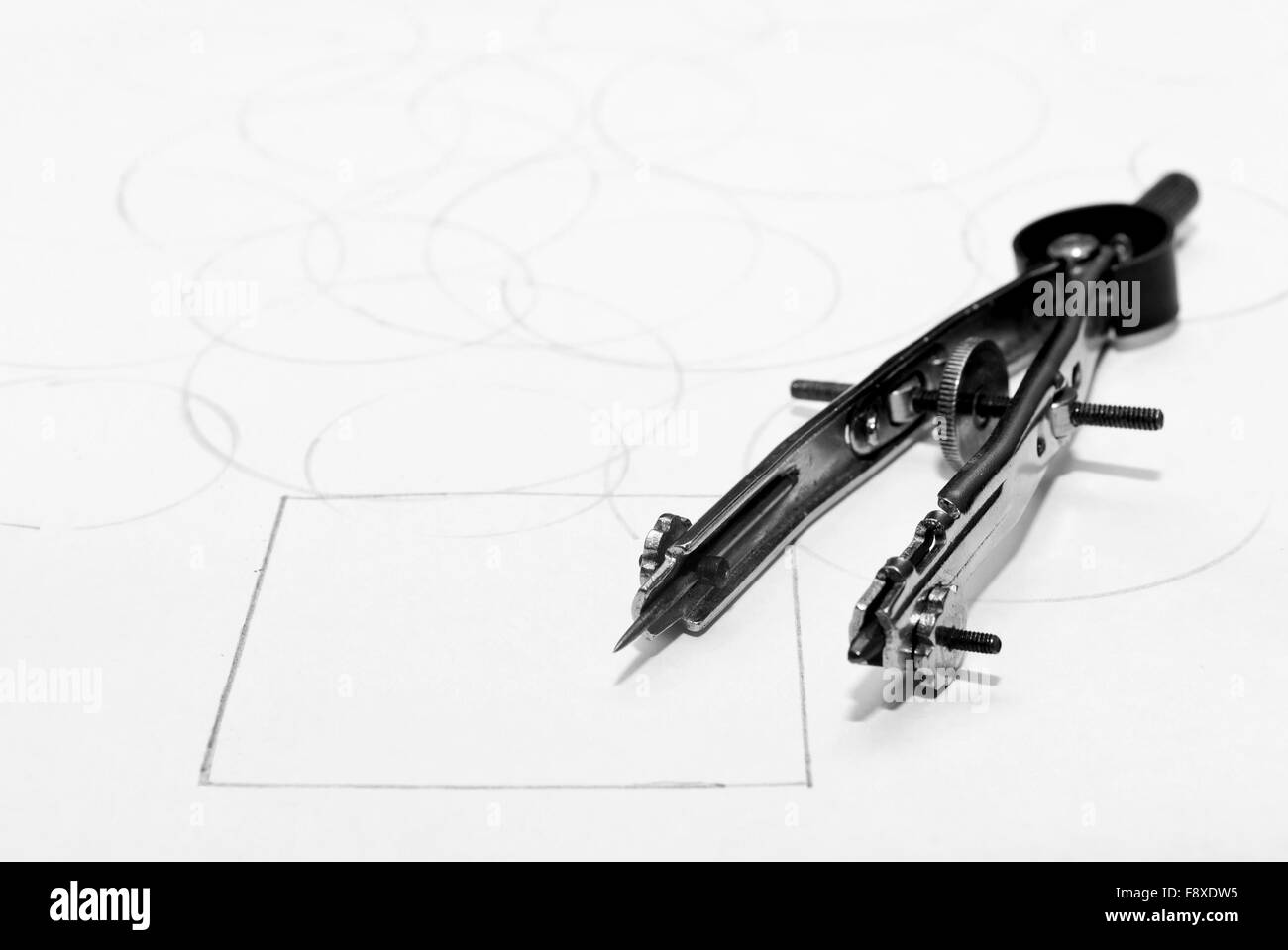 Compas de dessin Banque D'Images