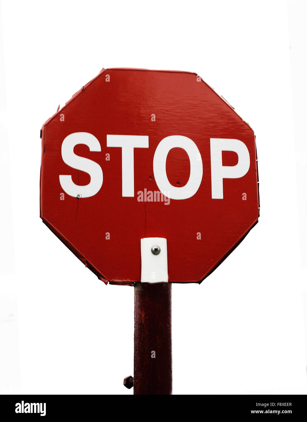 Panneau d’arrêt Banque D'Images