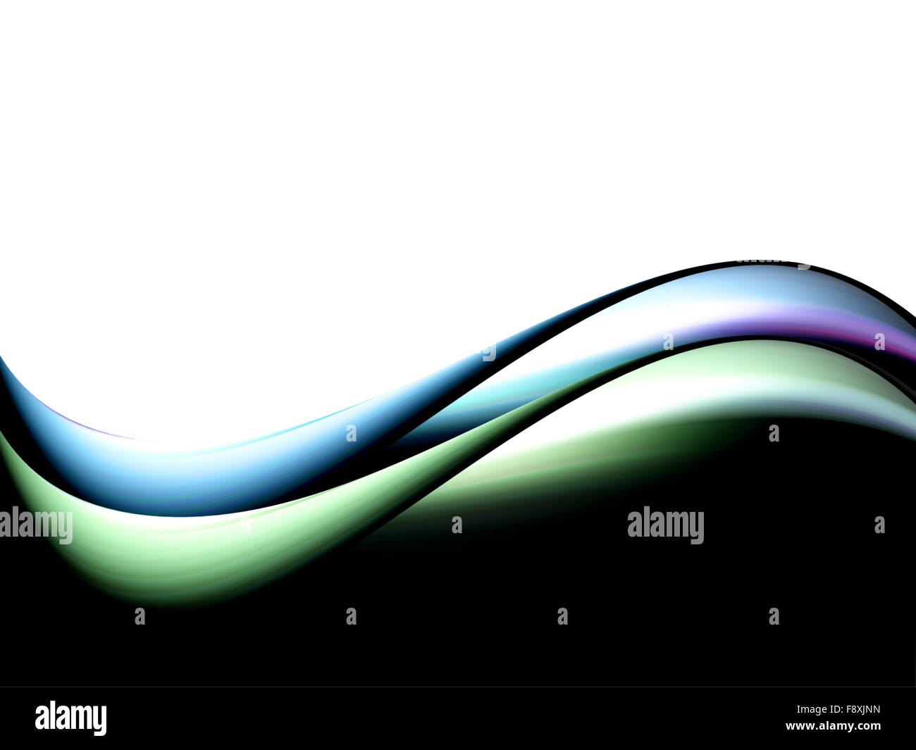 bleu et vert Banque D'Images