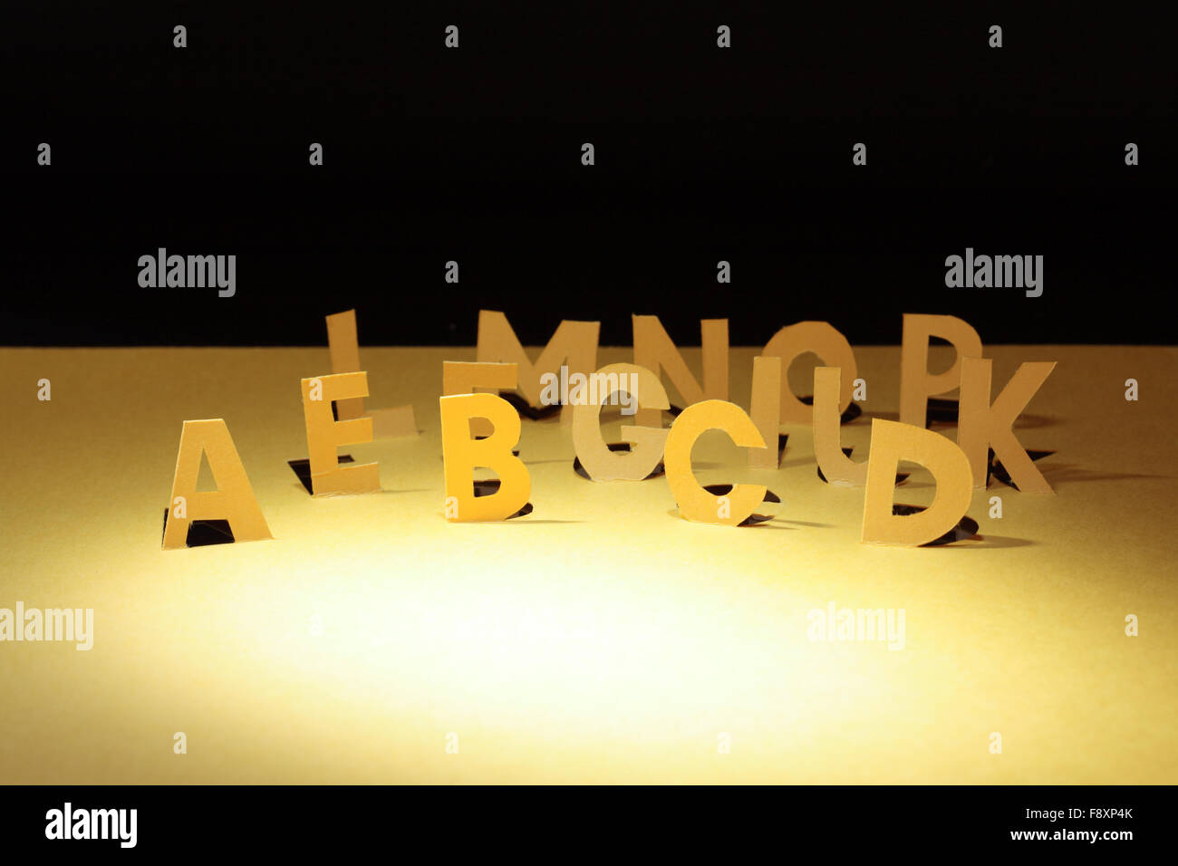 Papier Alphabet Banque D'Images