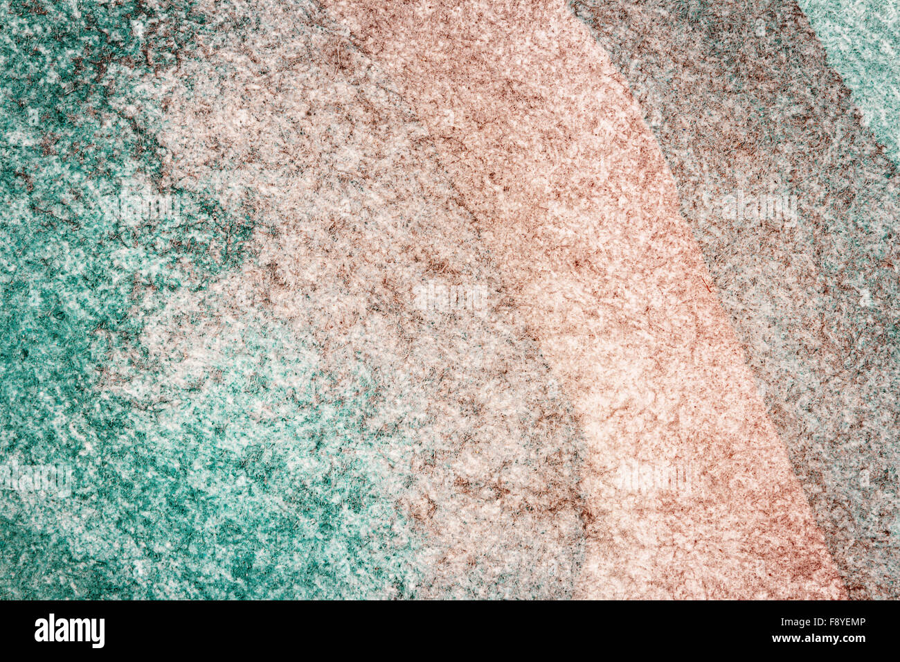 Résumé La main peinte bleu et marron fond arts aquarelle Banque D'Images