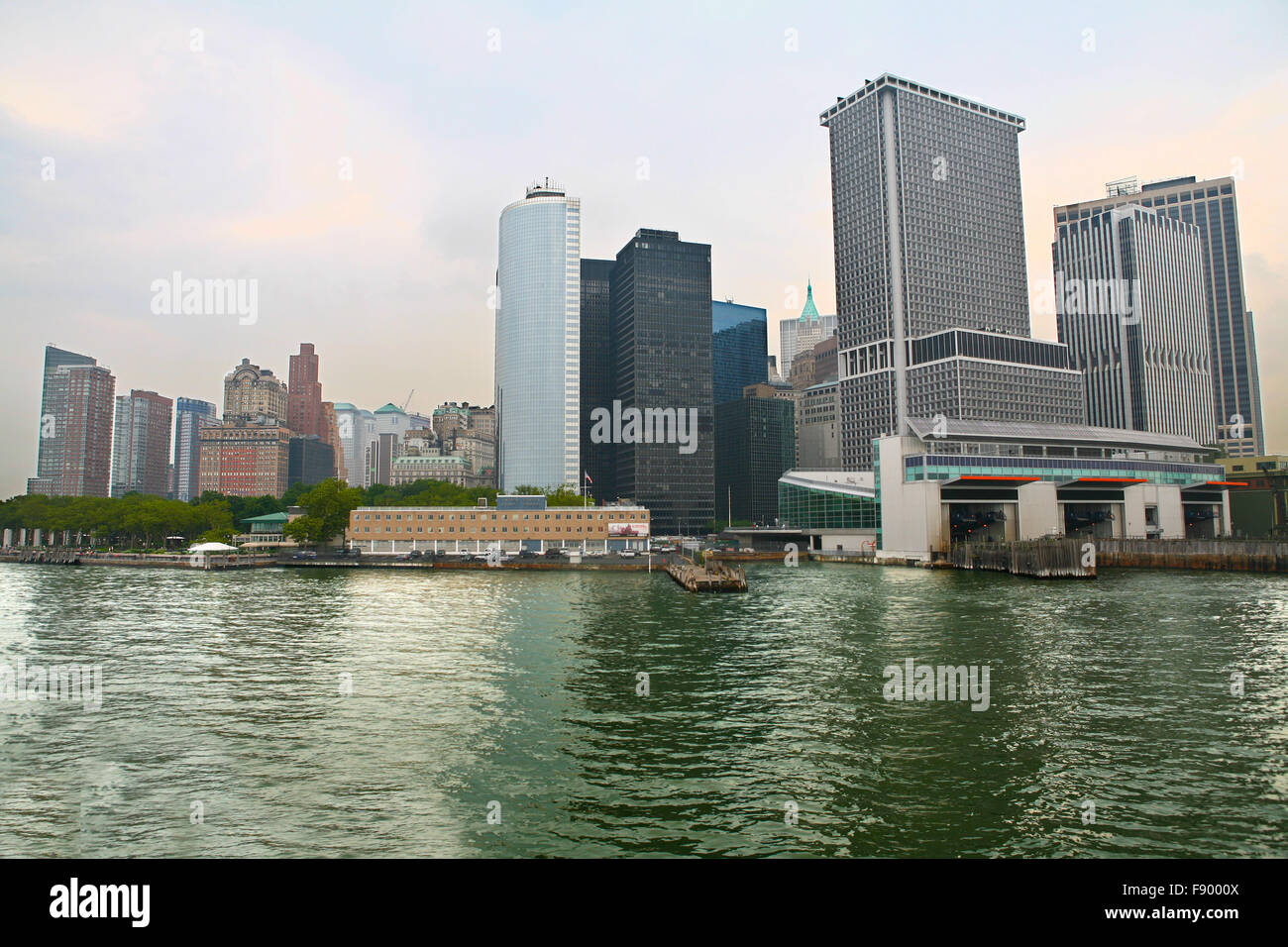 Whitehall Terminal de Staten Island, New York City Banque D'Images