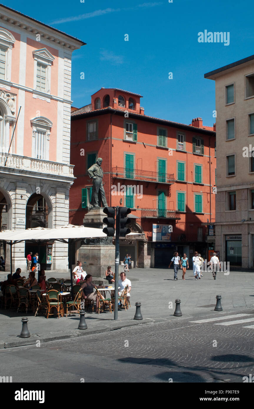 Italie, Toscane, Pise, Giuseppe Garibaldi Banque D'Images