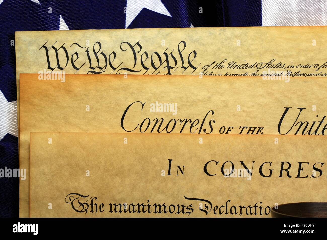 Document historique Constitution des États-Unis - nous les gens Banque D'Images