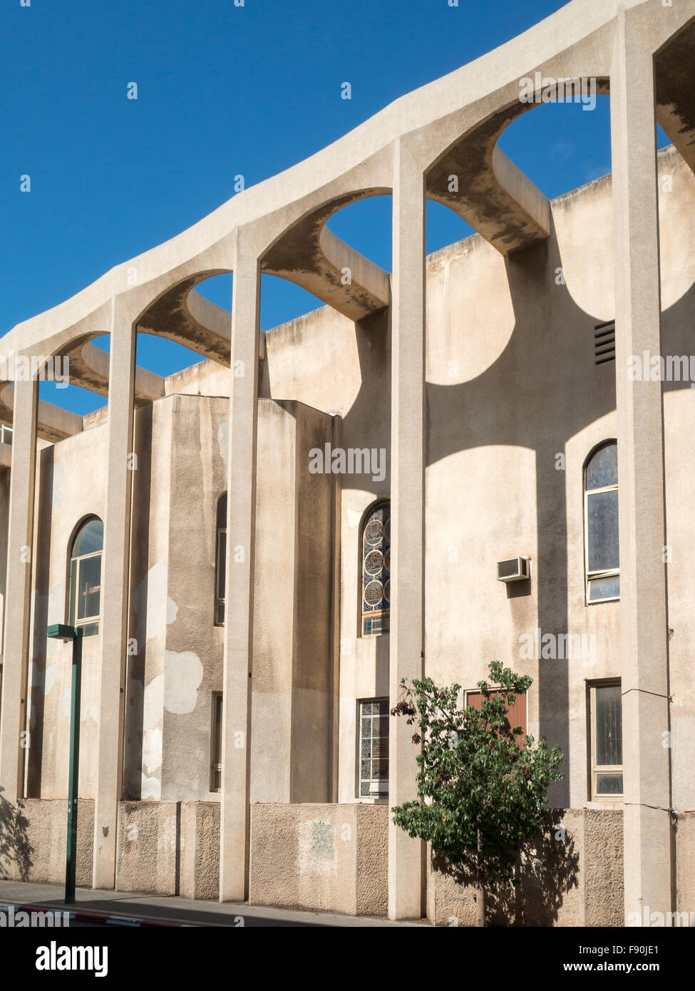 Extérieur Grande Synagogue de Tel Aviv Banque D'Images