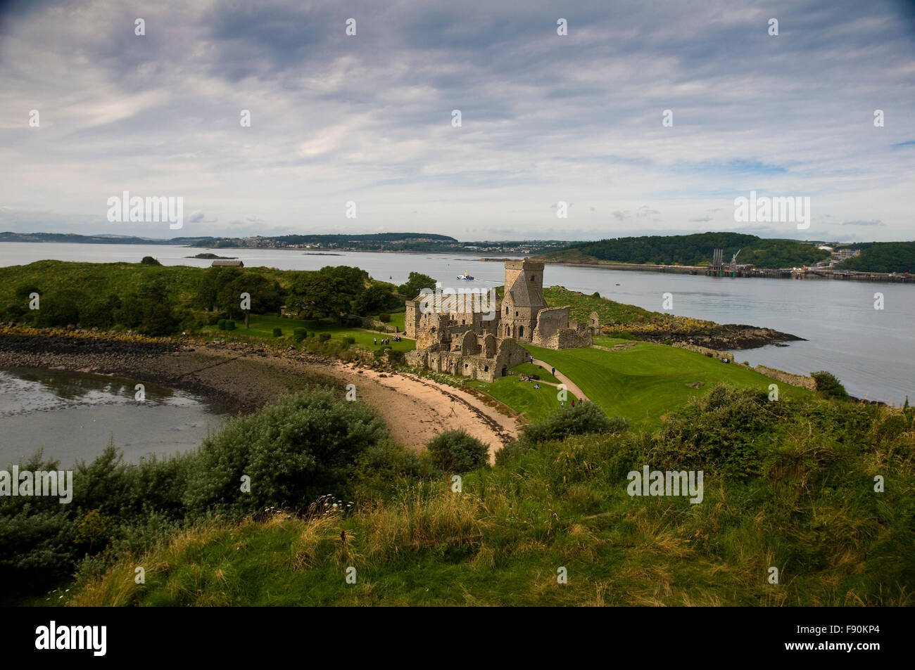 L'île de Inchcolm, Firth of Forth, Ecosse Banque D'Images