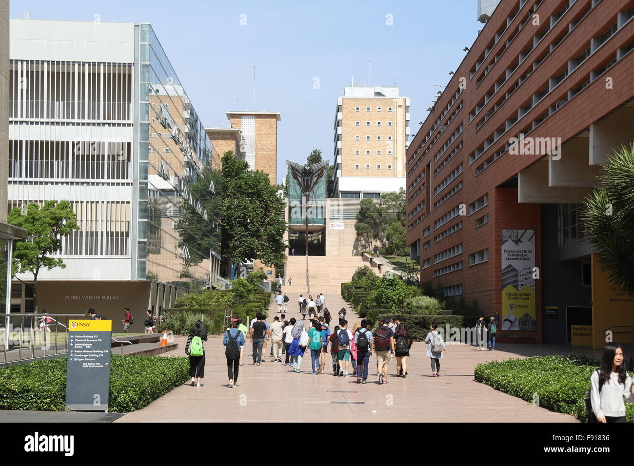 Université de Nouvelle-Galles du Sud (UNSW) dans la région de Kensington, Sydney, Australie. 10 décembre 2015. Banque D'Images