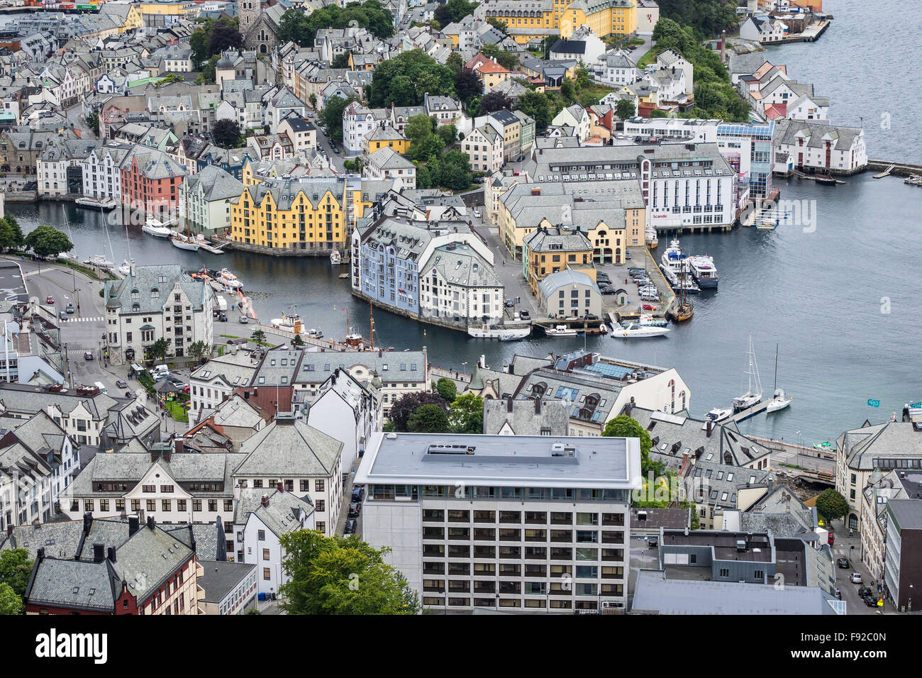 Vue d'Ålesund en Norvège Banque D'Images