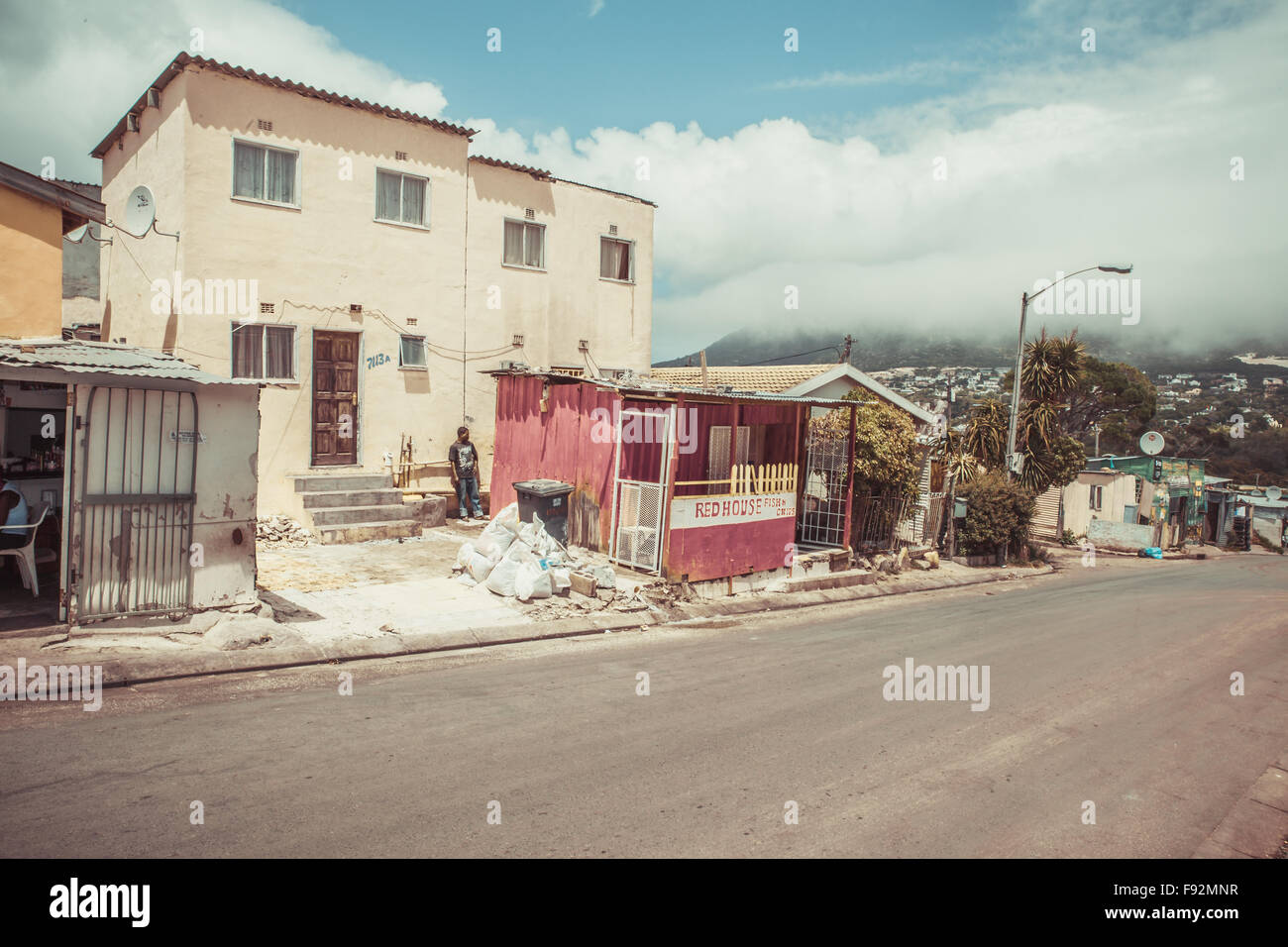 Afrique du Sud - 30 janvier 2015 : Visite de l'Imizamu Yethu Township Houtbay près de Cape Town Banque D'Images