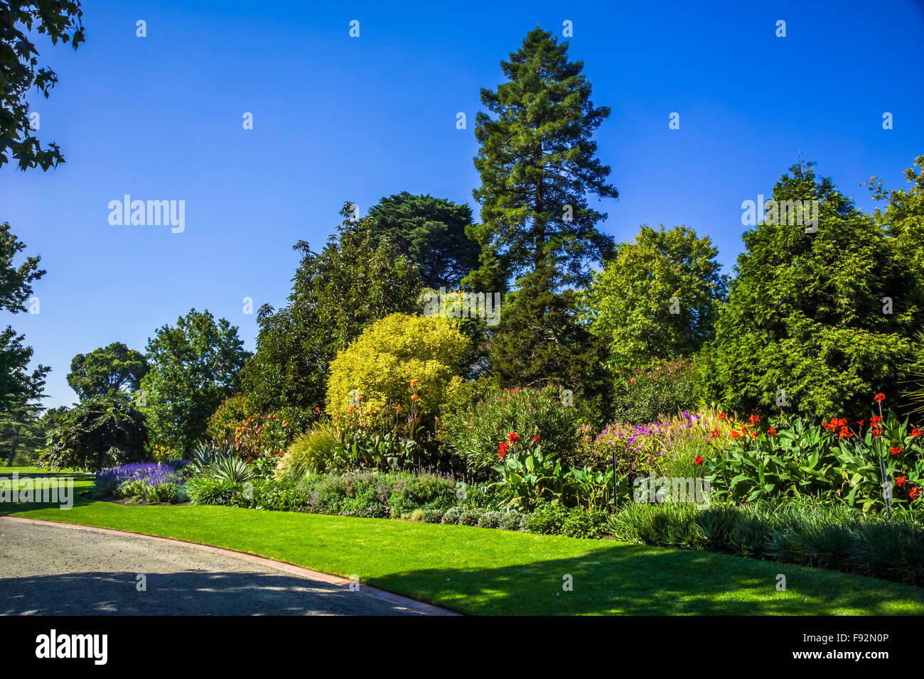 City Gardens, Royal Botanic Gardens, Melbourne, Australie Banque D'Images