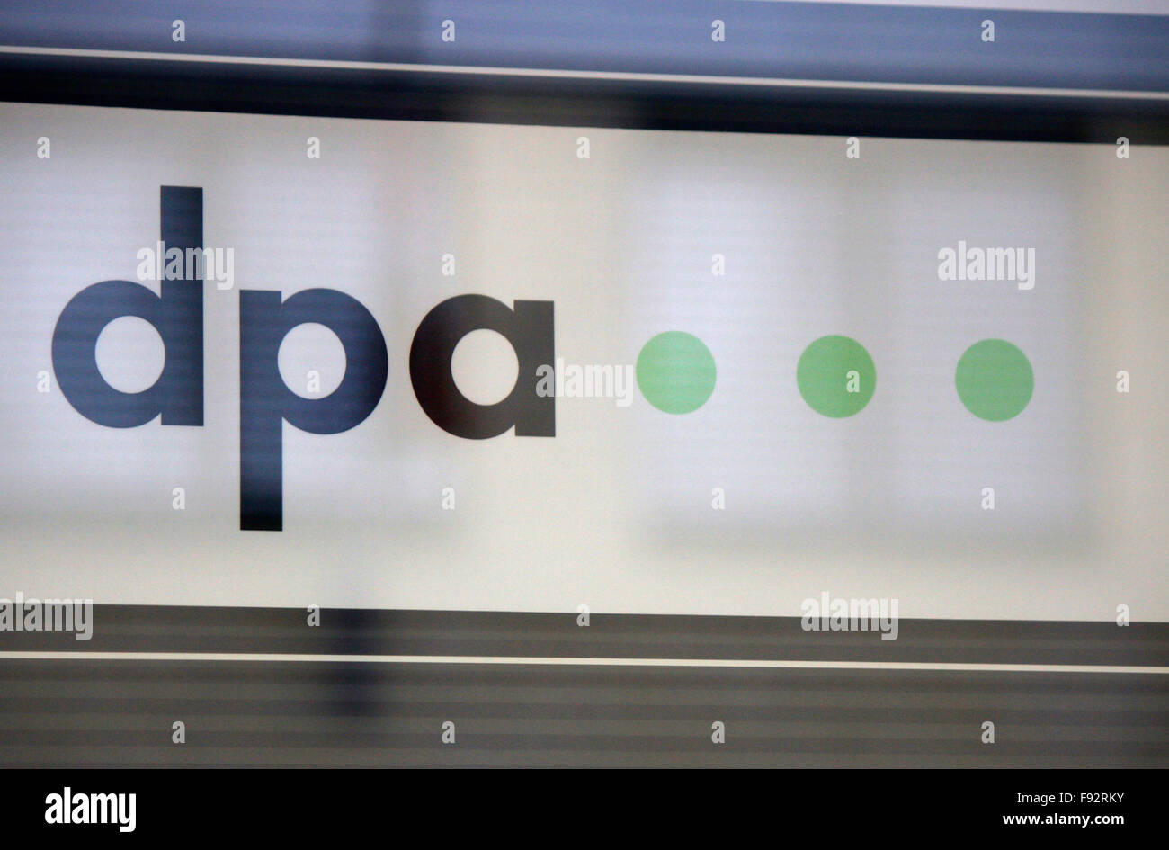 Markenname : 'DPA Deutsche Presse Agentur", Berlin. Banque D'Images