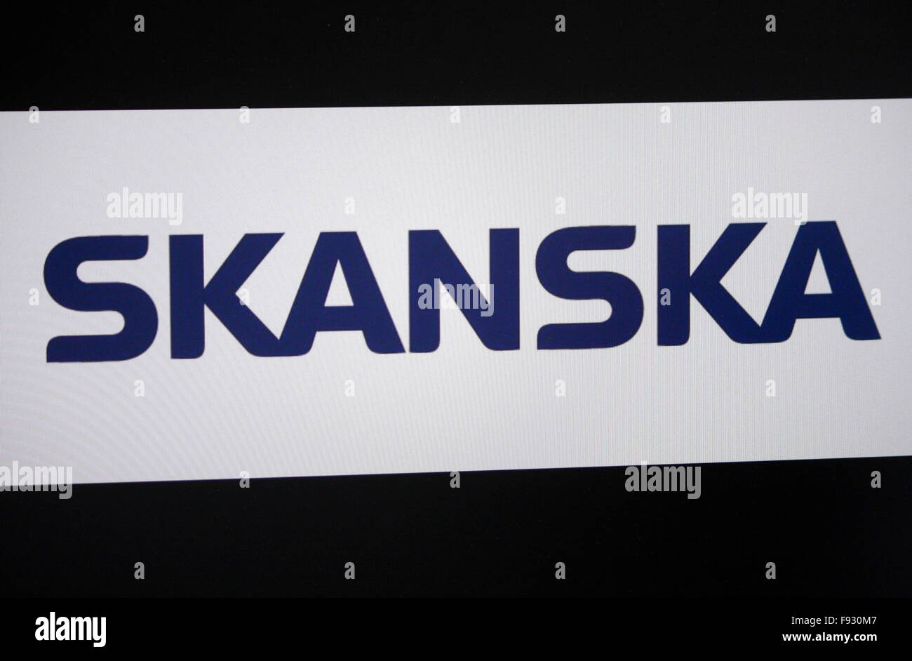 Markenname : 'Skanska", Berlin. Banque D'Images
