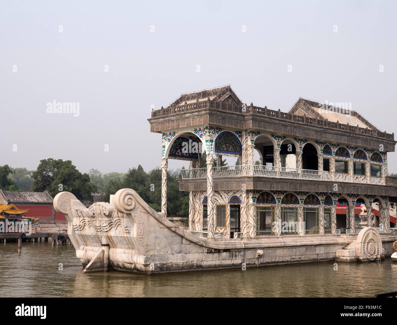 En cas d'un navire en summerpalace, Yi Yuan Il,Beijing, Chine du patrimoine mondial, l'Asie Banque D'Images