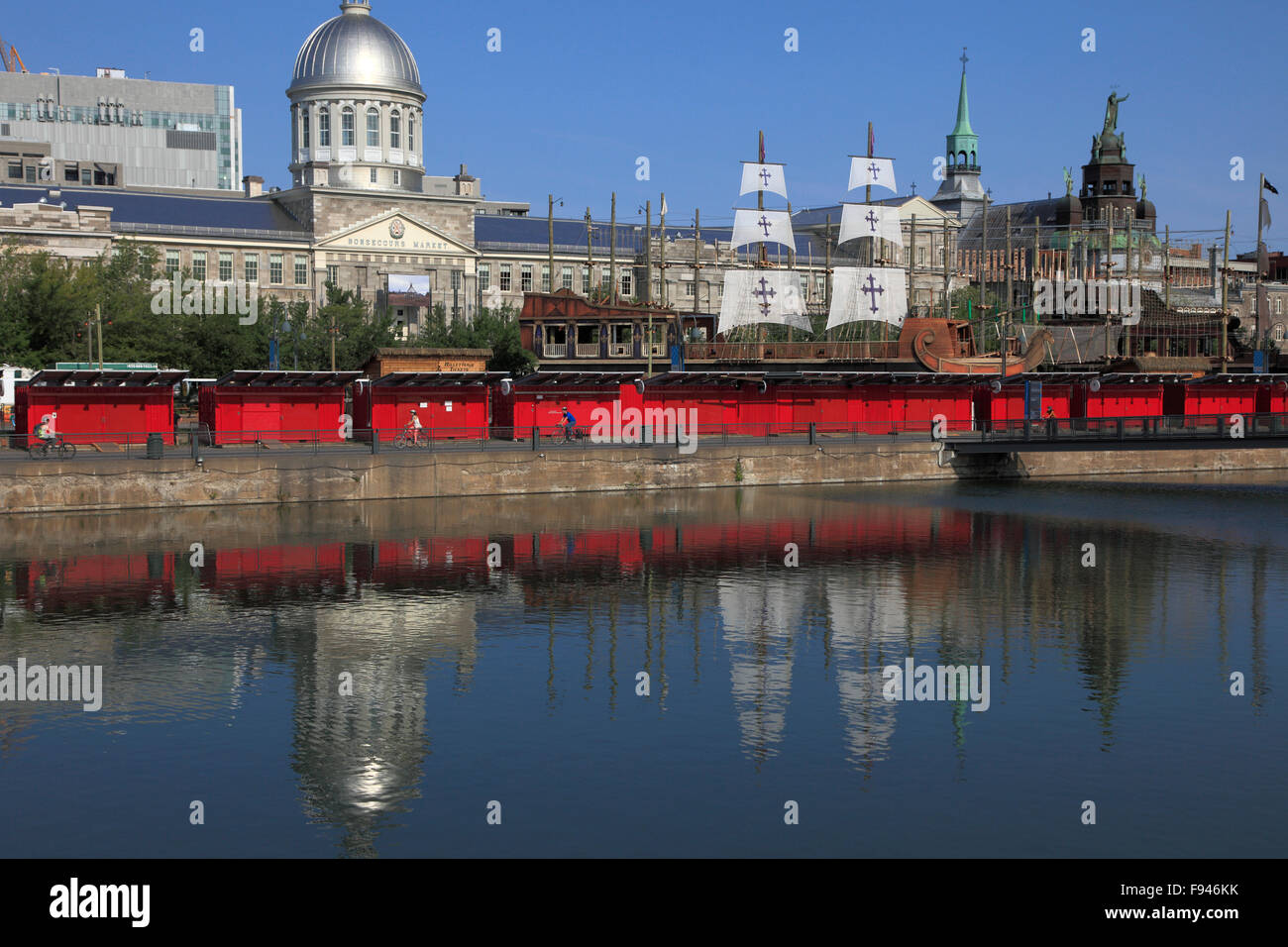 Canada, Québec, Montréal, Vieux Port, Marché Bonsecours, Banque D'Images