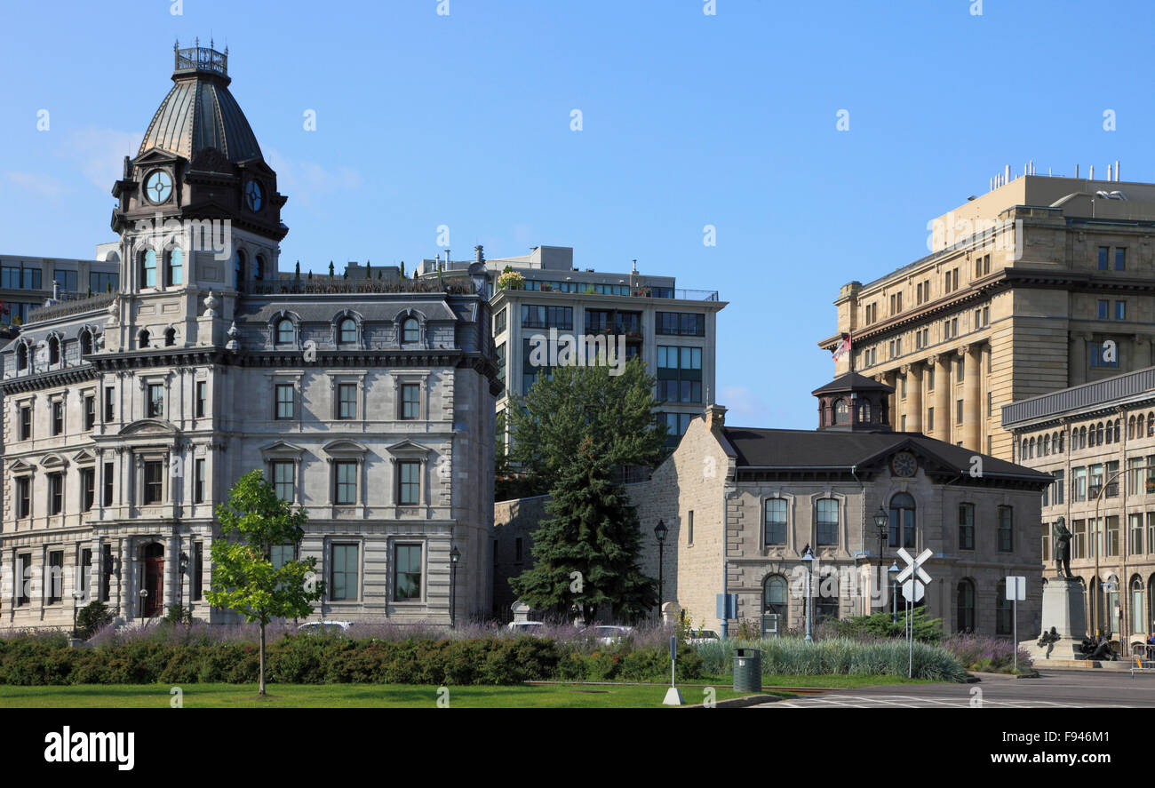 Canada, Québec, Montréal, Vieux Montréal, l'architecture historique, Banque D'Images