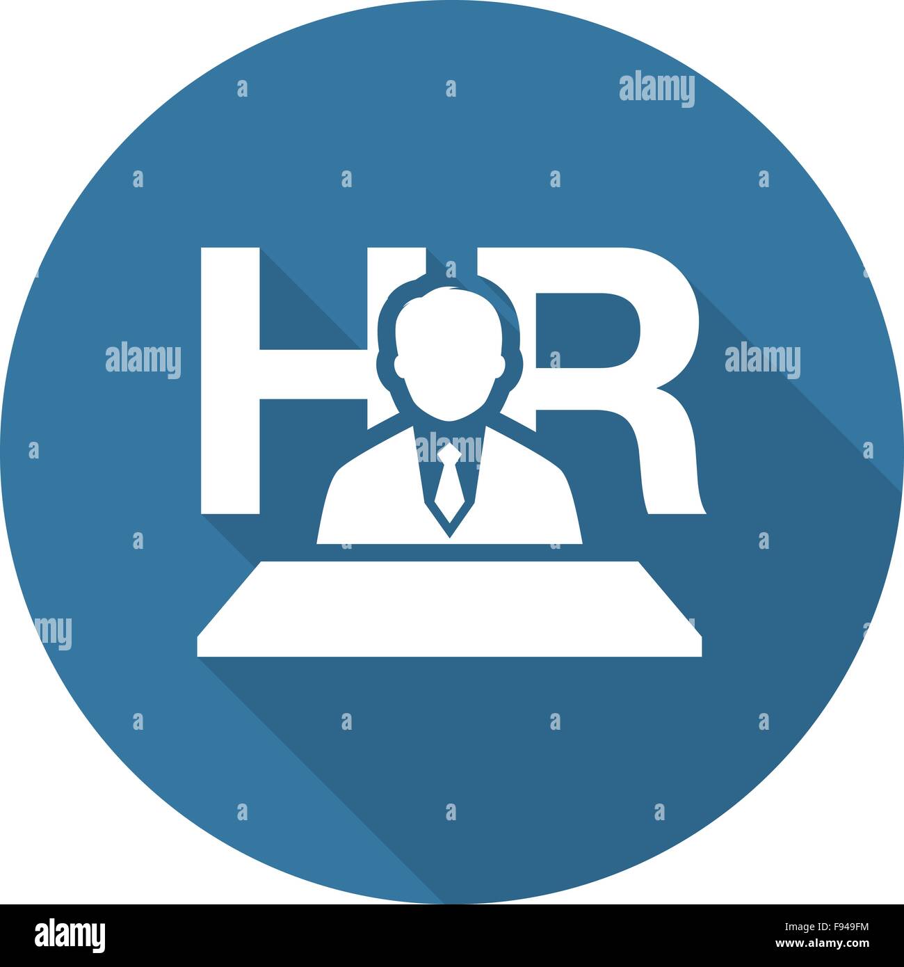 L'icône de recrutement. Modèle plat. Illustration de Vecteur