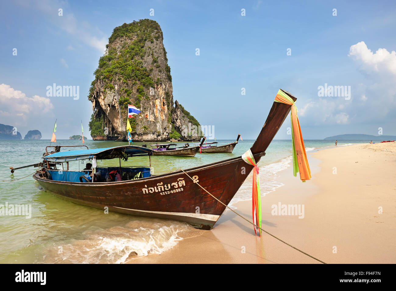 Phra Nang Beach, province de Krabi, Thaïlande. Banque D'Images