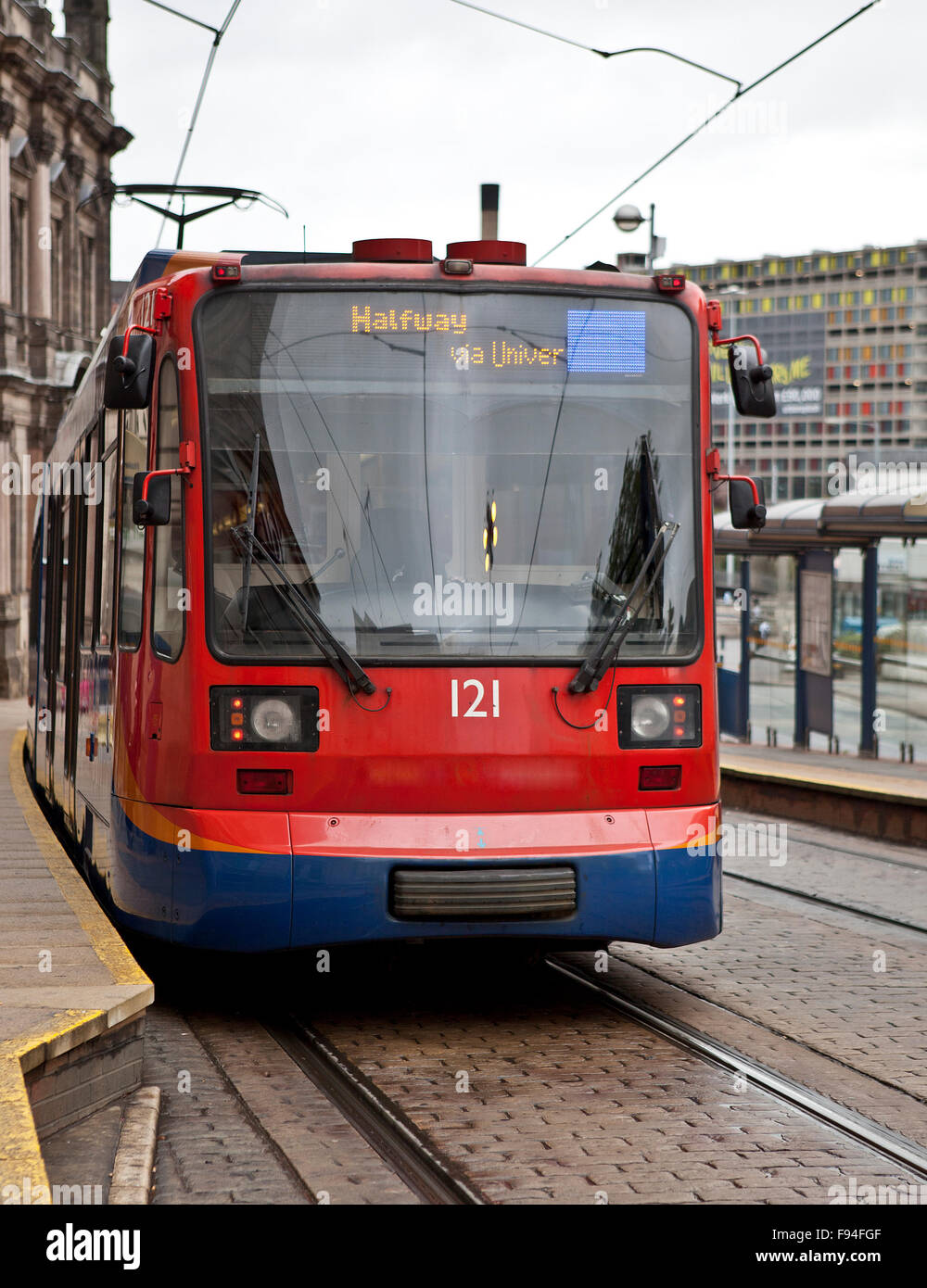 Tramway de Sheffield Banque D'Images