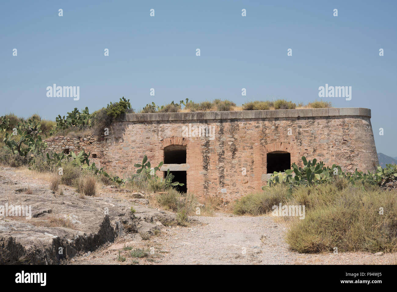 Vue de la ville romaine de Sagonte, Sagunto, Espagne. Banque D'Images