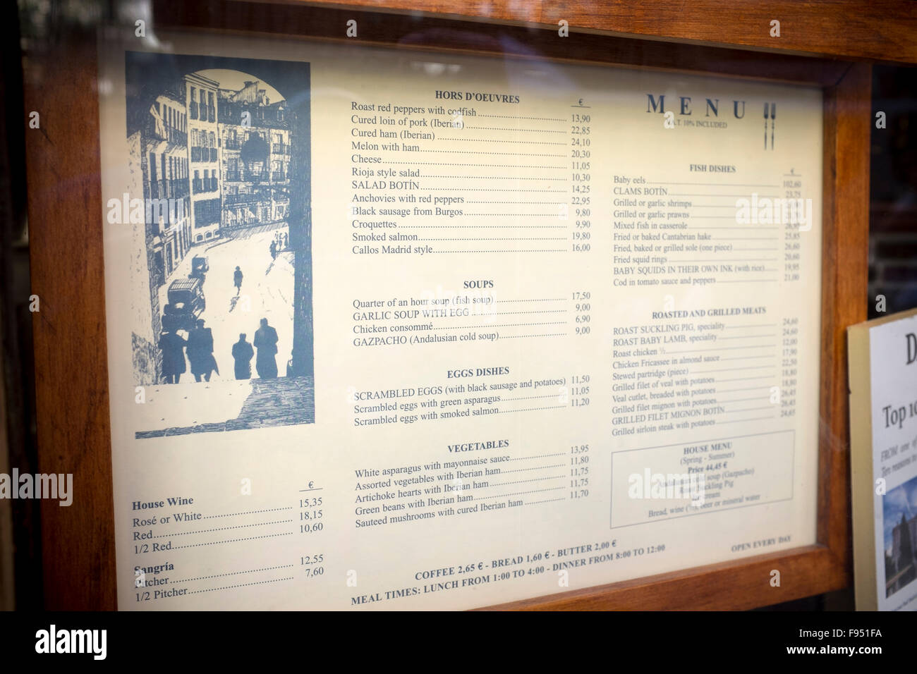 Restaurante Sobrino de Botin Madrid - le plus ancien restaurant du monde Banque D'Images