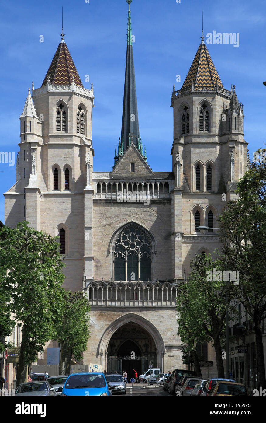 La cathédrale St-Bénigne de Dijon France Bourgogne Banque D'Images