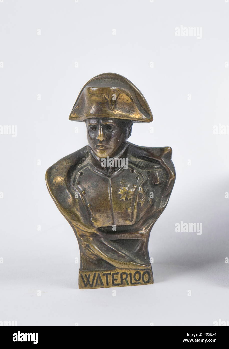 Petit buste en bronze de Napoléon Banque D'Images