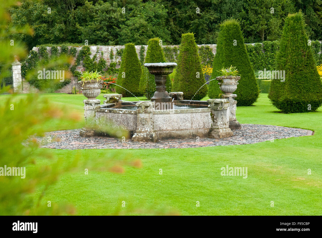 Pitmedden Garden dans l'Aberdeenshire, en Écosse. Banque D'Images