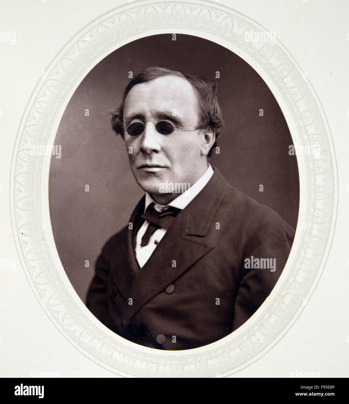 Le professeur Henry Fawcett. Banque D'Images