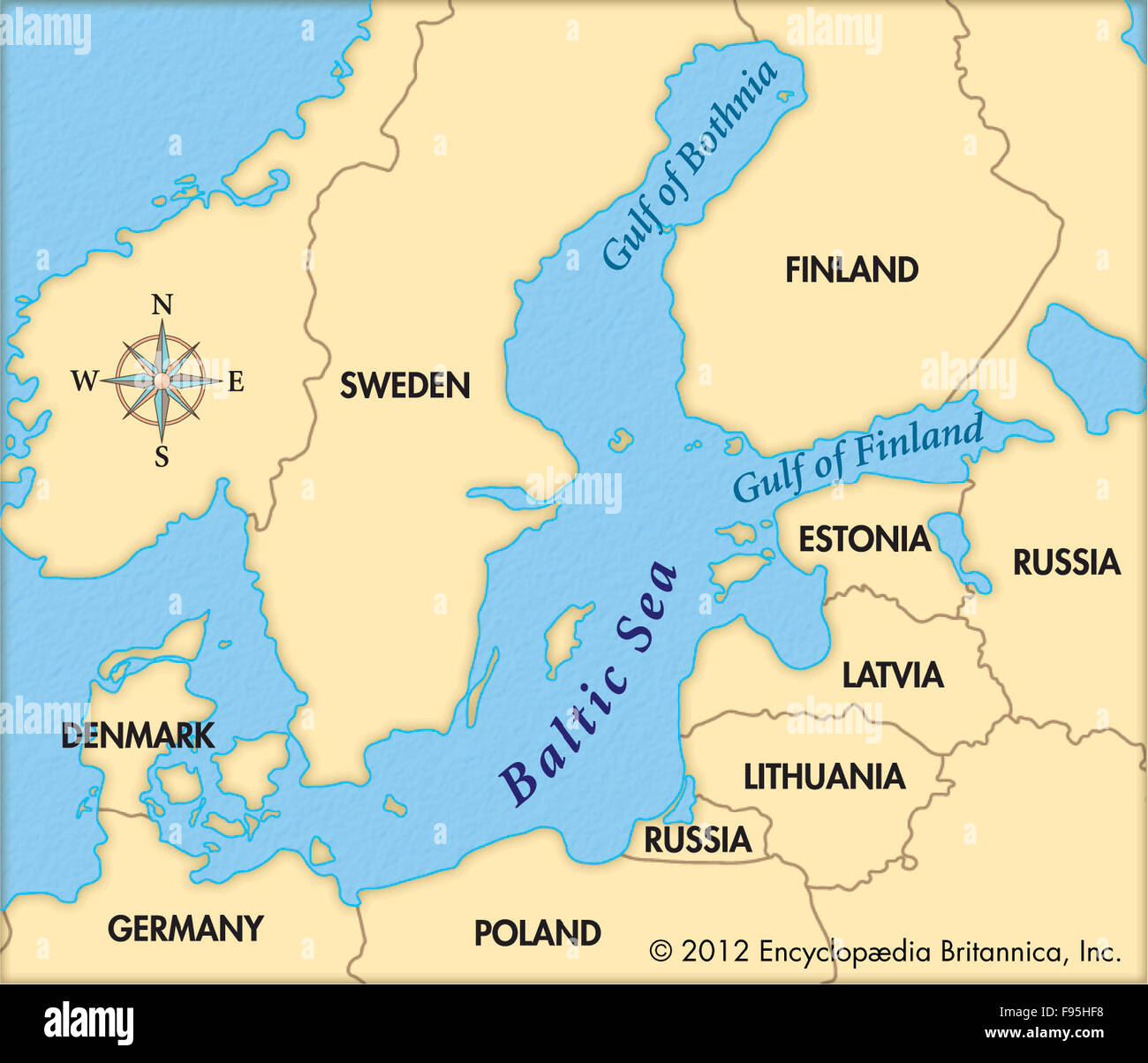 La mer baltique cartes cartographie géographie baltique Banque de  photographies et d'images à haute résolution - Alamy