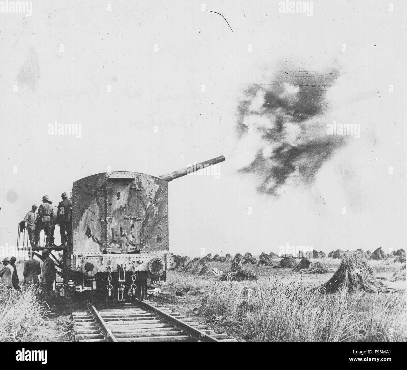 L'artillerie française. Banque D'Images