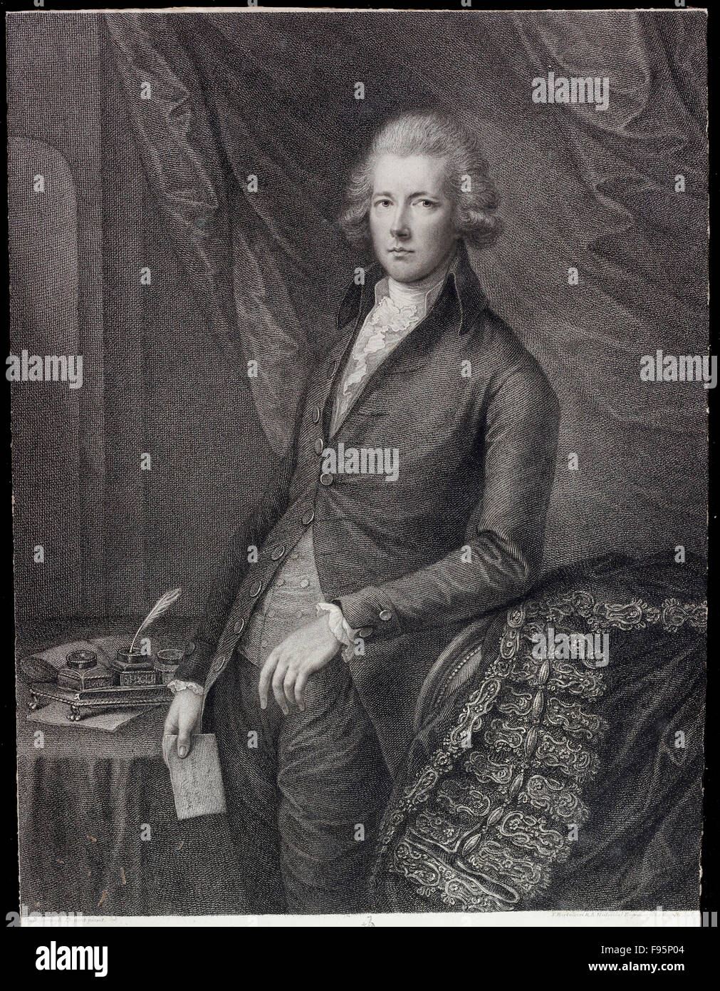 Le très honorable William Pitt le Jeune. Banque D'Images