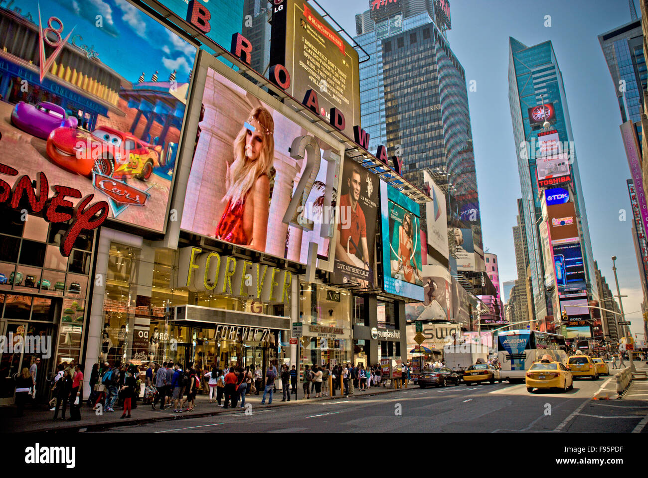 Times Square, New York Banque D'Images Times Square, New York Banque D'Images