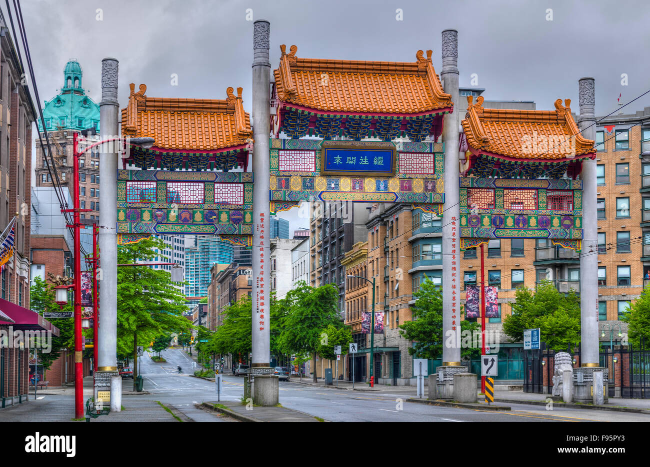 China Town, Vancouver, British Columbia, Canada Banque D'Images