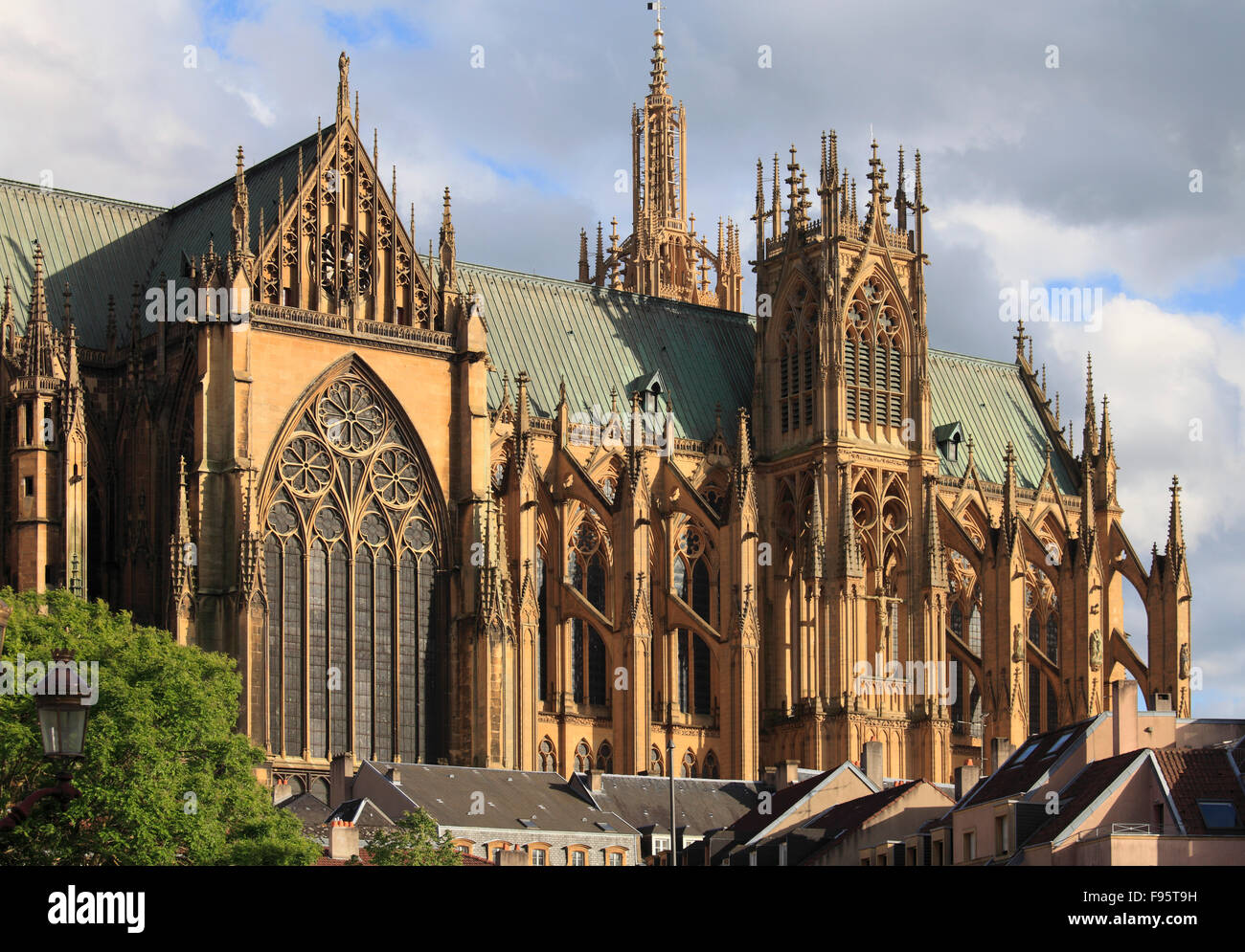 France Lorraine Metz cathédrale St-Étienne Banque D'Images