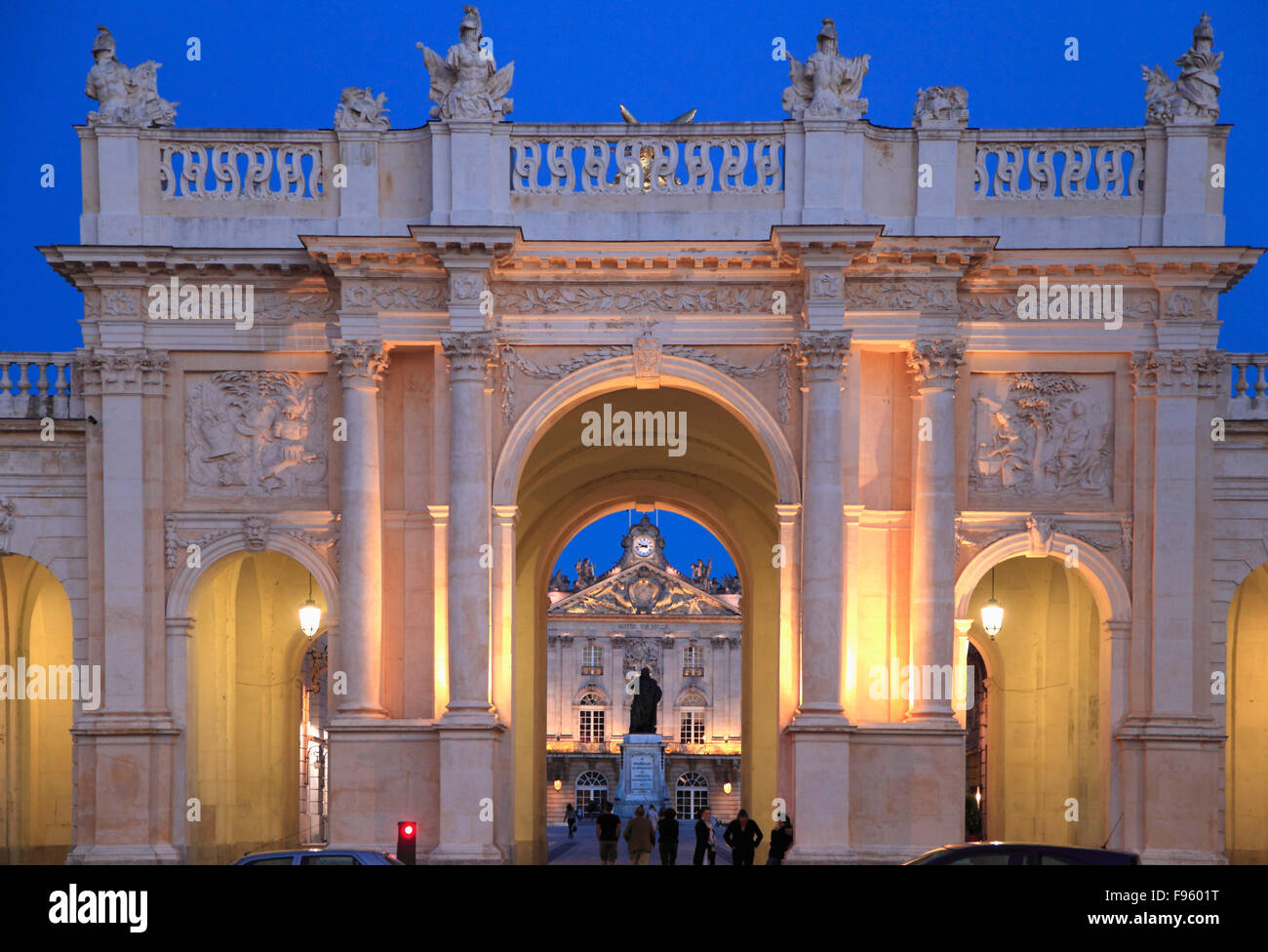 France, Lorraine, Nancy, Arc de Triomphe, Banque D'Images