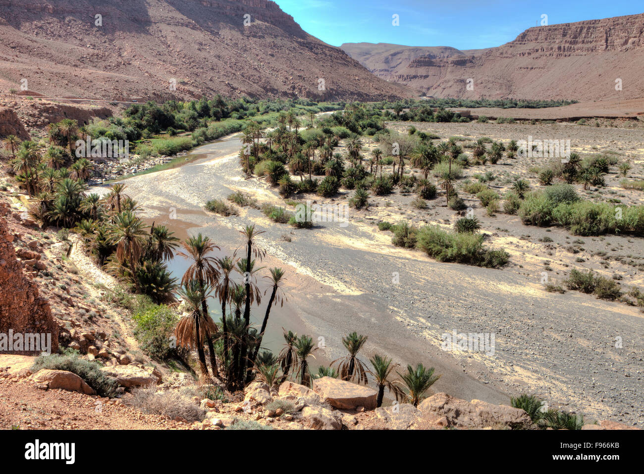 Vallée de Ziz, Moyen Atlas, Maroc Banque D'Images