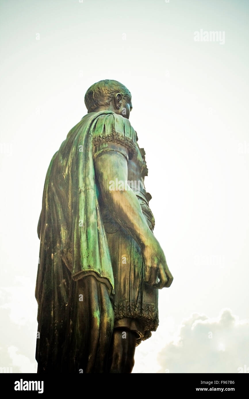 Statue de Jules César, Cividale del Friuli. Italie Banque D'Images