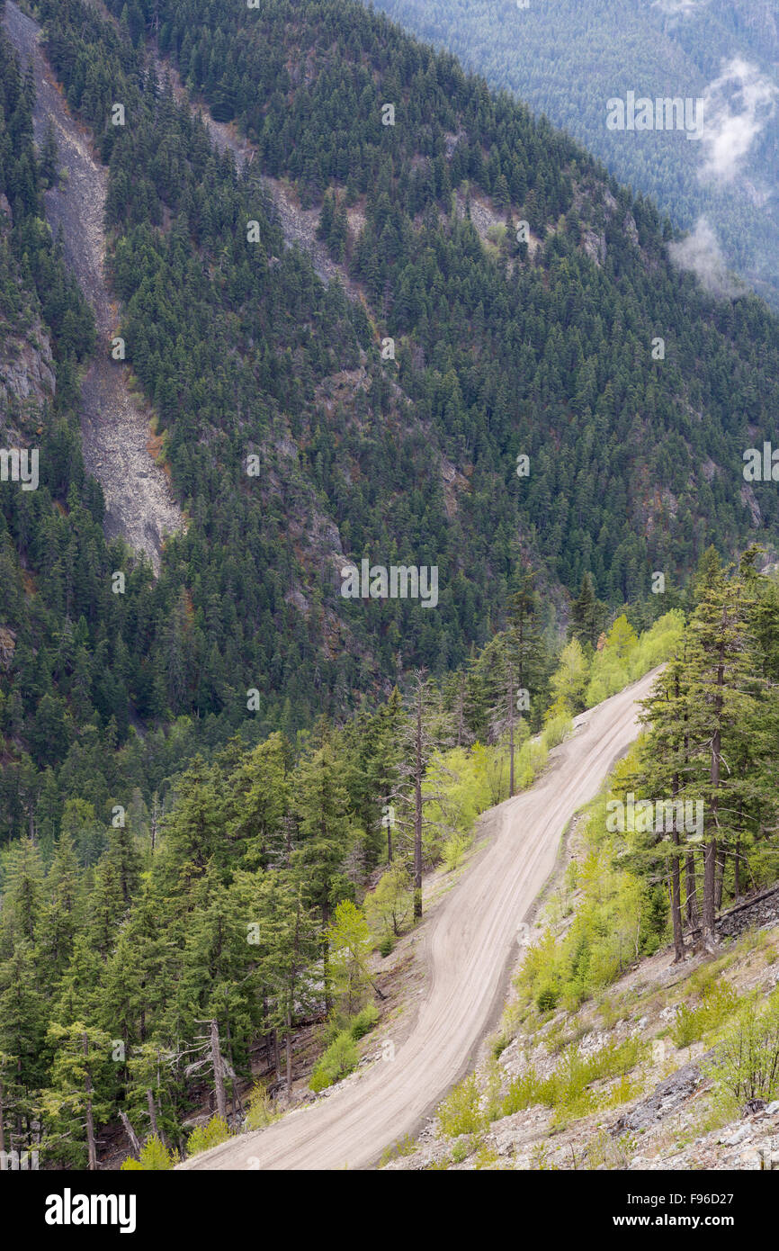 La Colombie-Britannique, le Canada, l'autoroute 20, 'La colline', Banque D'Images