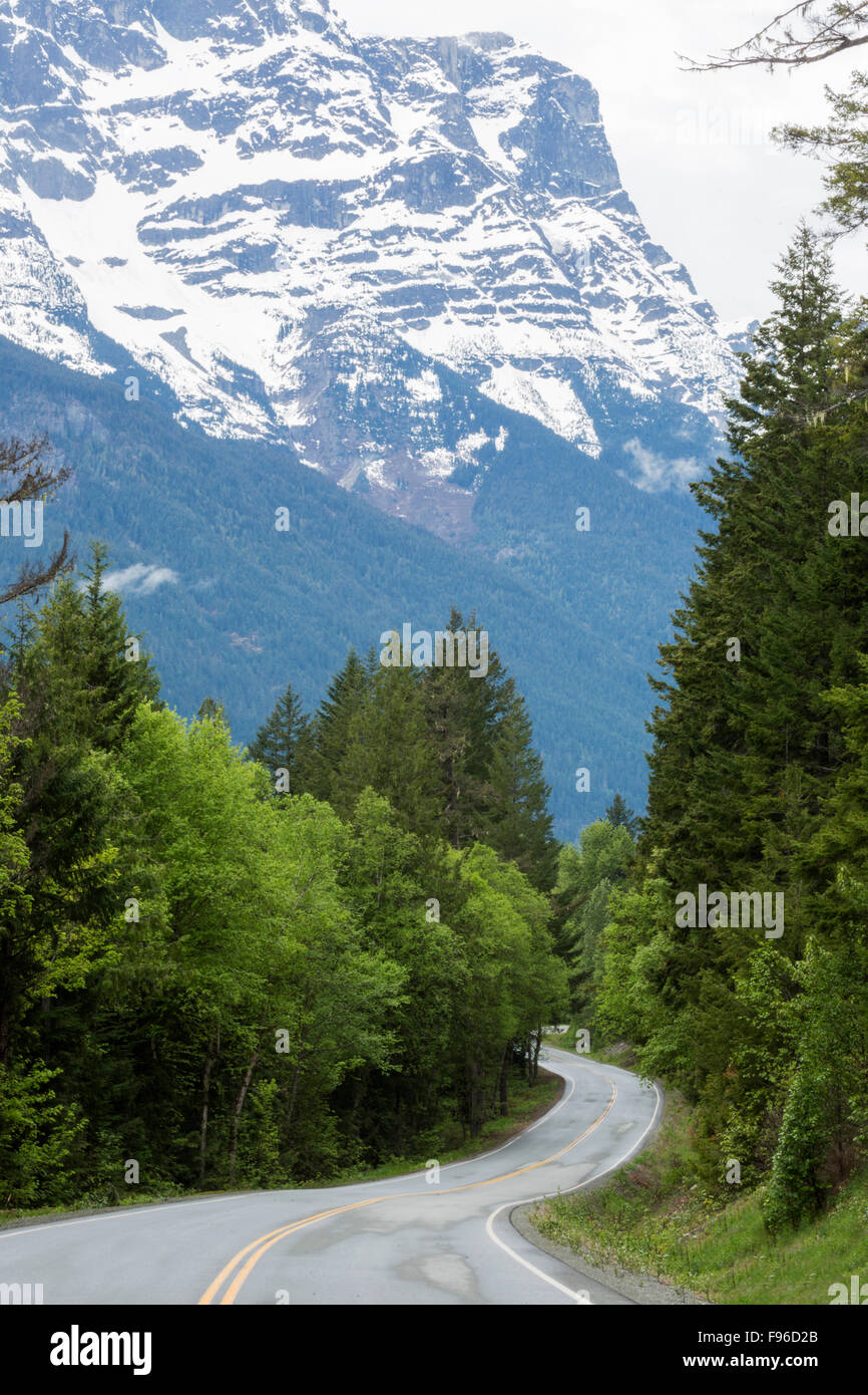 La Colombie-Britannique, le Canada, l'autoroute 20, Bella Coola Valley, Banque D'Images