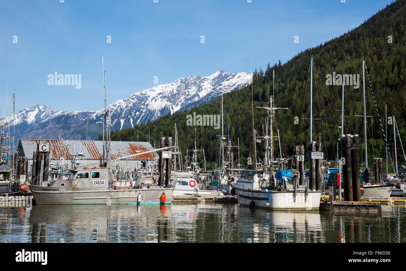 British Columbia, Canada, Bella Coola Harbour, Banque D'Images