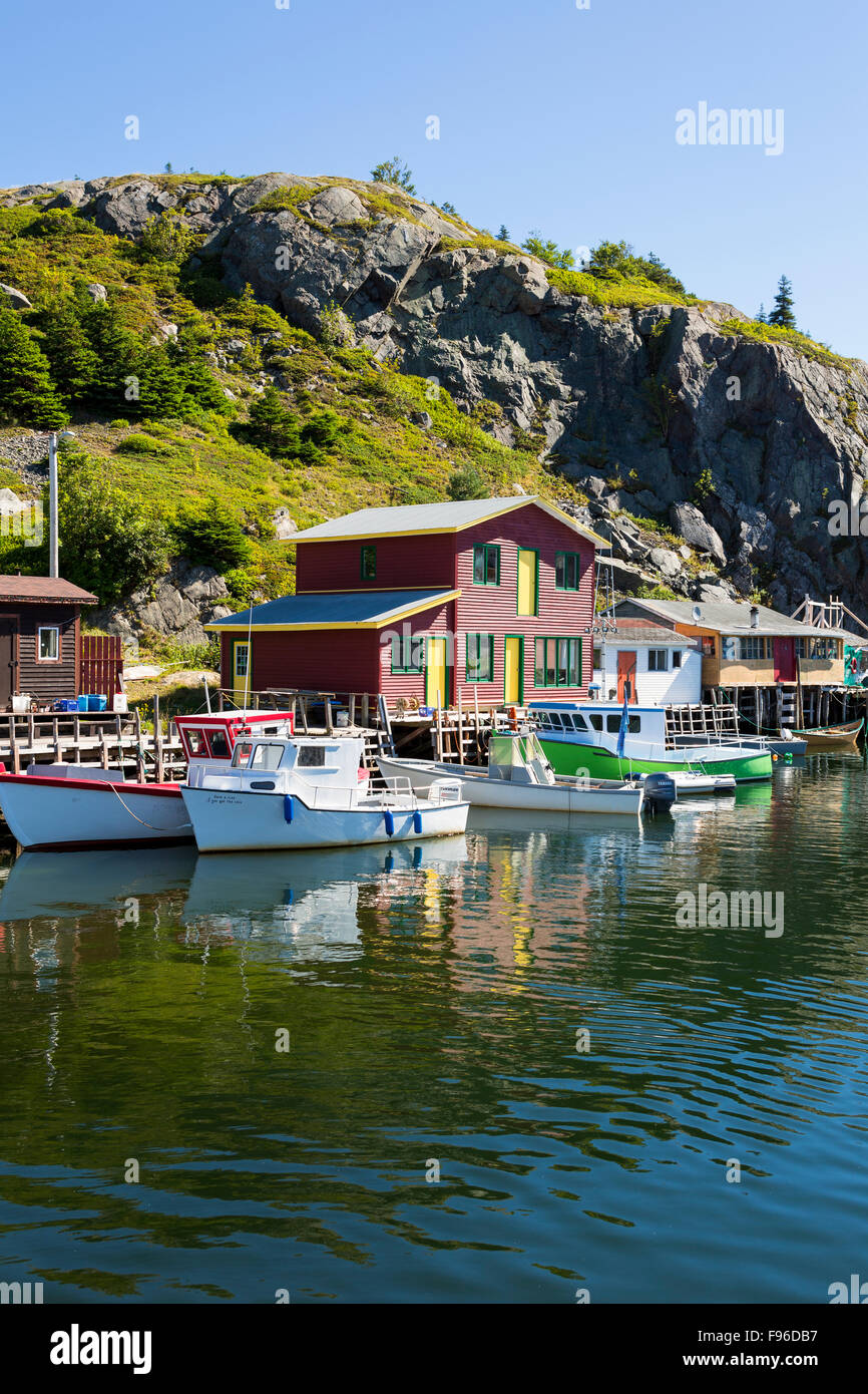 Quidi Vidi Harbour, St. John's, Terre-Neuve, Canada Banque D'Images
