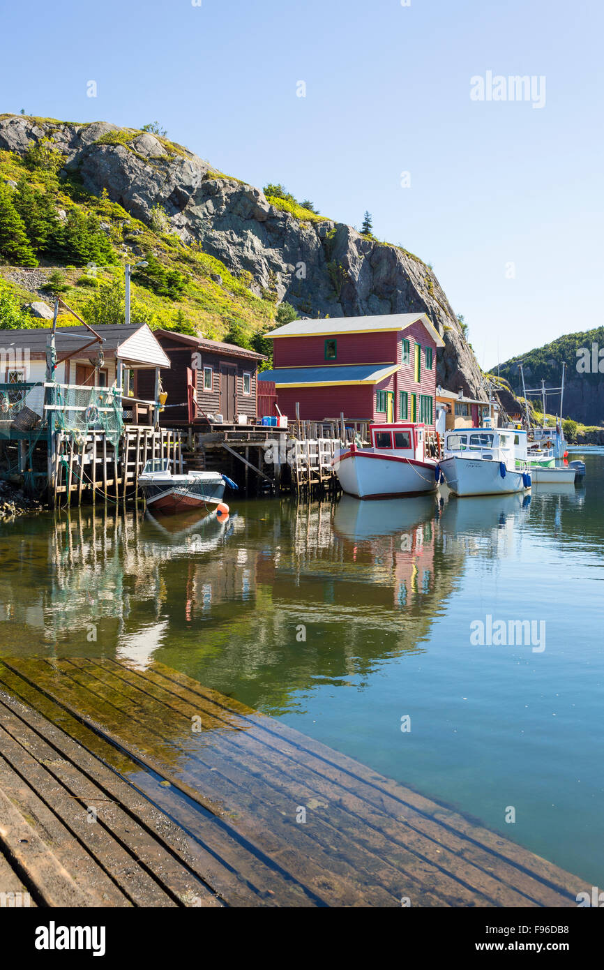 Quidi Vidi Harbour, St. John's, Terre-Neuve, Canada Banque D'Images