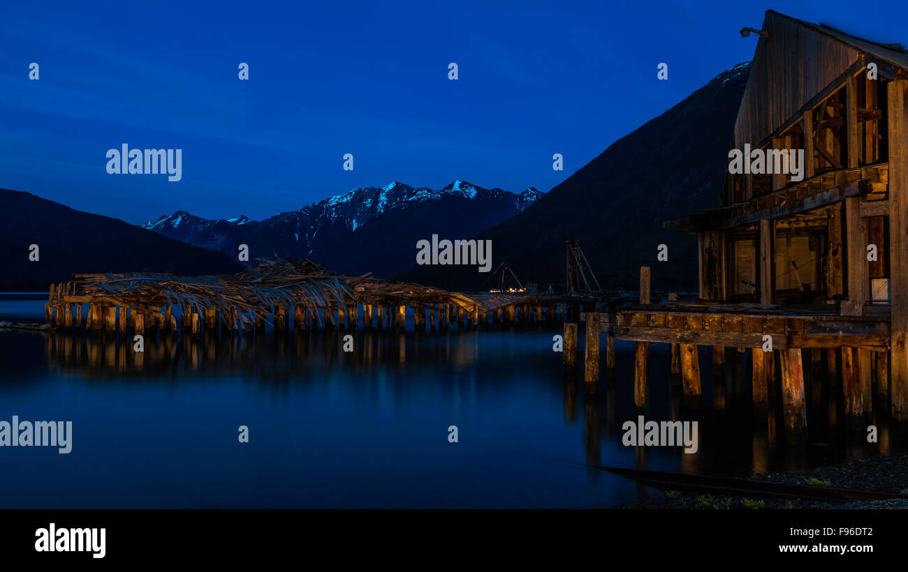 British Columbia, Canada, Bella Coola Valley, North Bentinck Arm, conserverie, Tallheo Banque D'Images