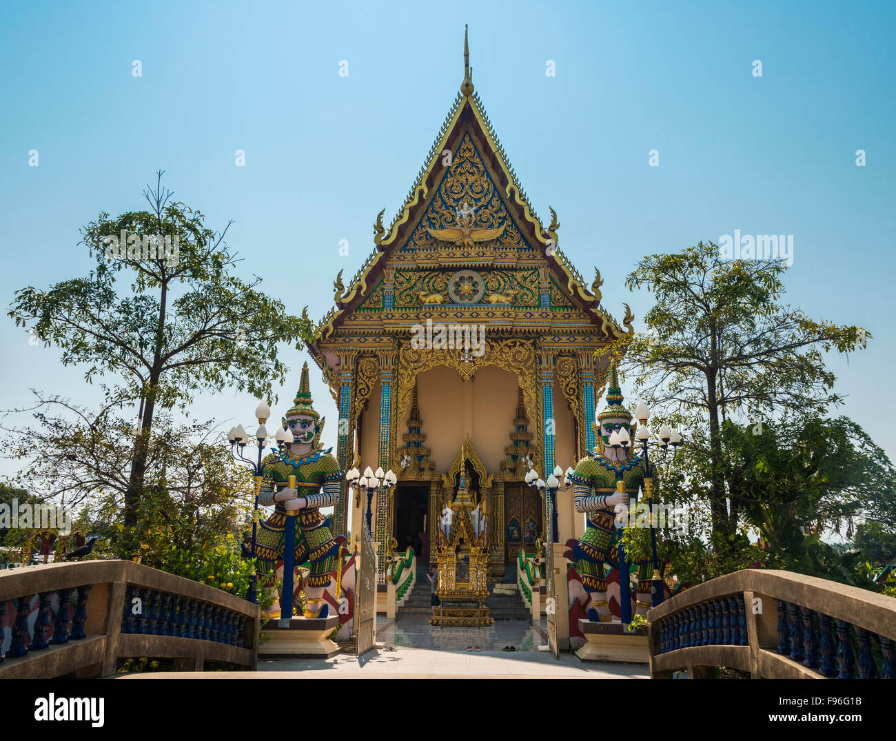 Temple Wat Plai Laem, Ban Bo Phut, Ko Samui, Thaïlande Banque D'Images