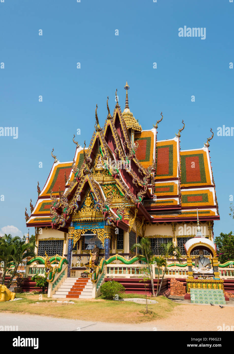 Wat Phra Yai Ko Pan Temple, Ban Bo Phut, Ko Samui, Thaïlande Banque D'Images