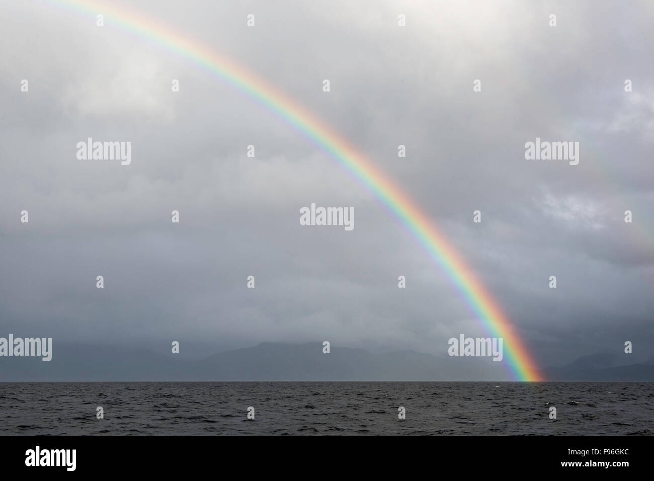 British Columbia, Canada, arc-en-ciel, côte centrale, Banque D'Images