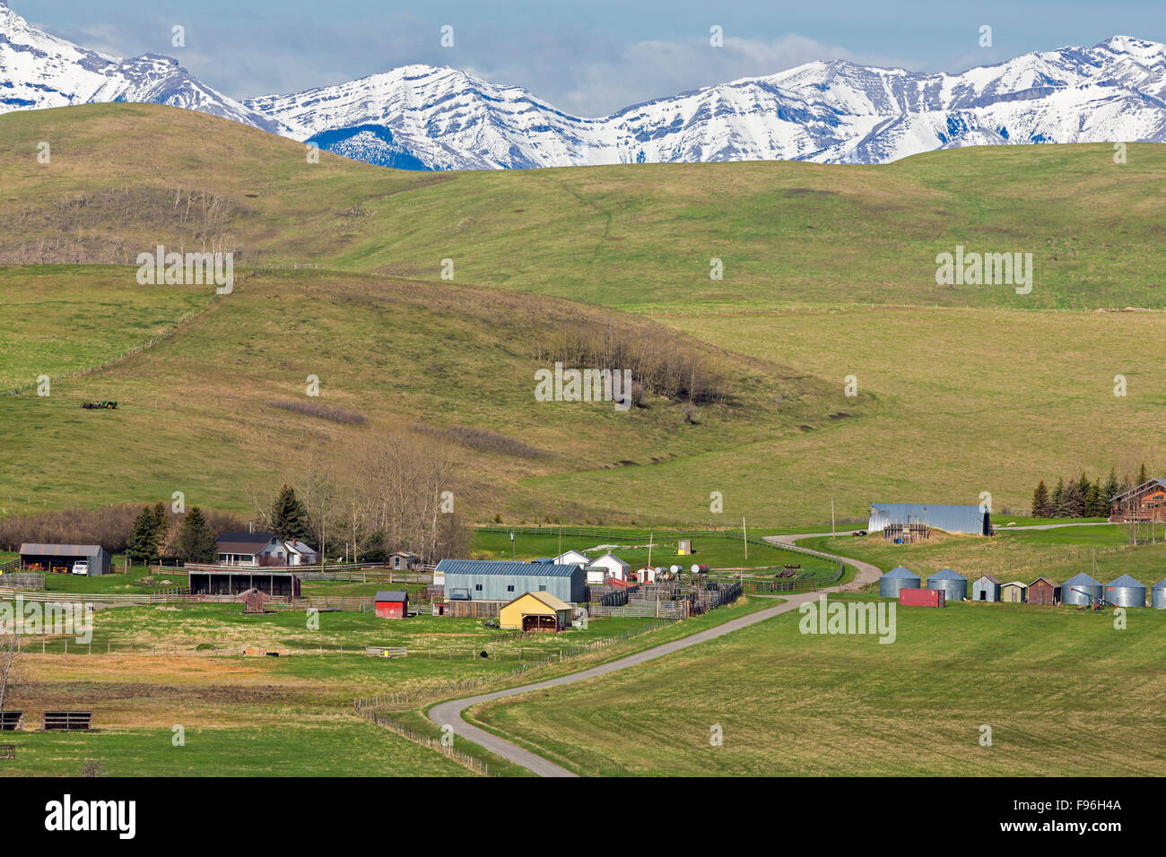 Ranch Longview, Alberta, Canada Banque D'Images