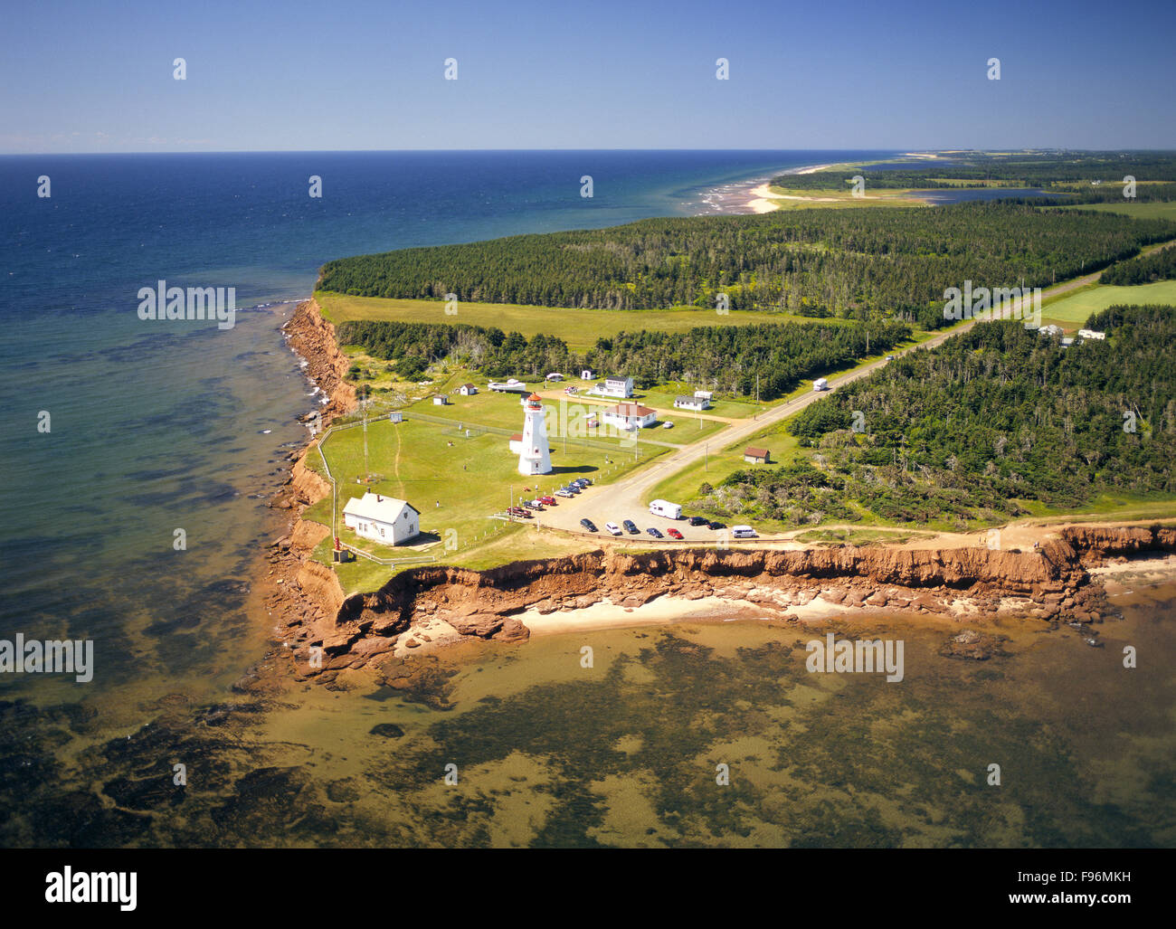 Phare, East Point, Prince Edward Island, Canada Banque D'Images