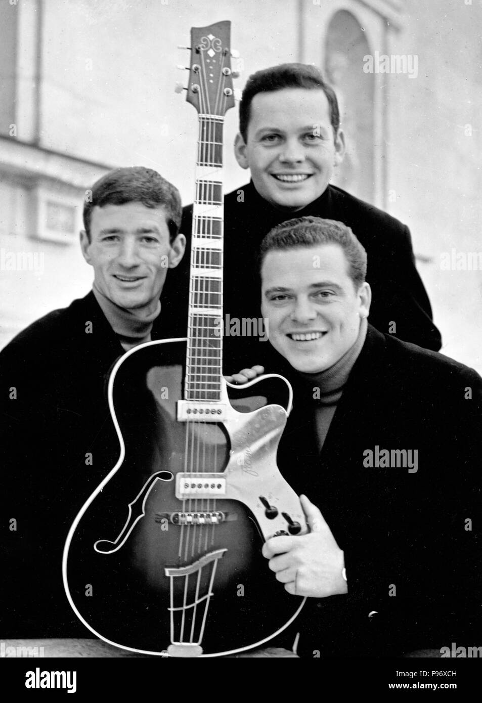 Wilfried Meidom Das Medium Terzett, bestehend aus Helmut Niekamp, Wilfried Witte und Lothar  Nitschke, Deutschland 1960 er Jahre Photo Stock - Alamy