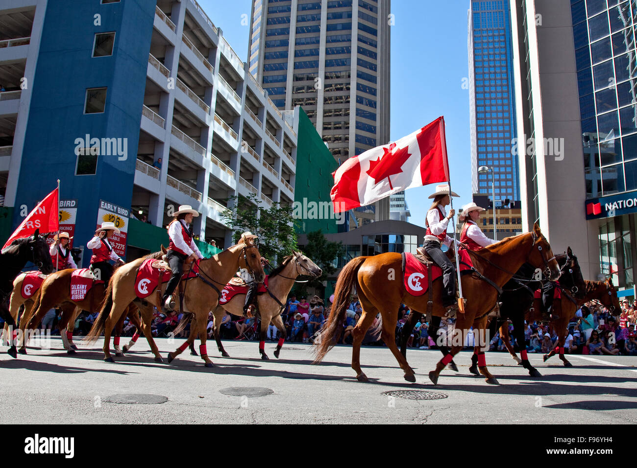 2015 Défilé du Stampede de Calgary, Calgary, Alberta, Canada Banque D'Images
